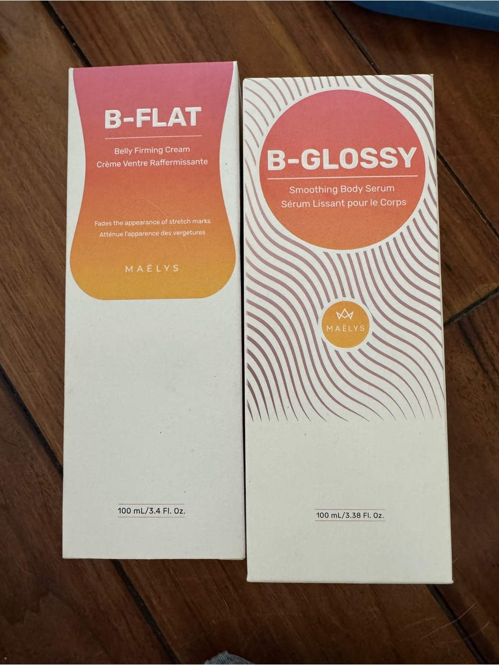 MAELYS B-Flat & B-Glossy Body Care Duo - Pink/Orange Gradient